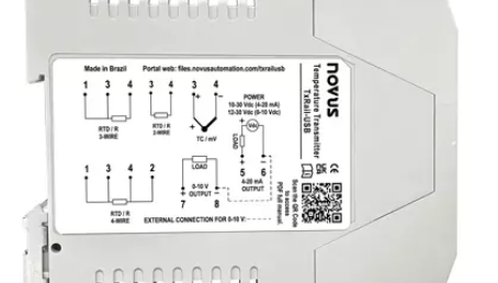 TxRail-USB — температурный преобразователь 4–20 мА и 0–10 В для DIN-рейки